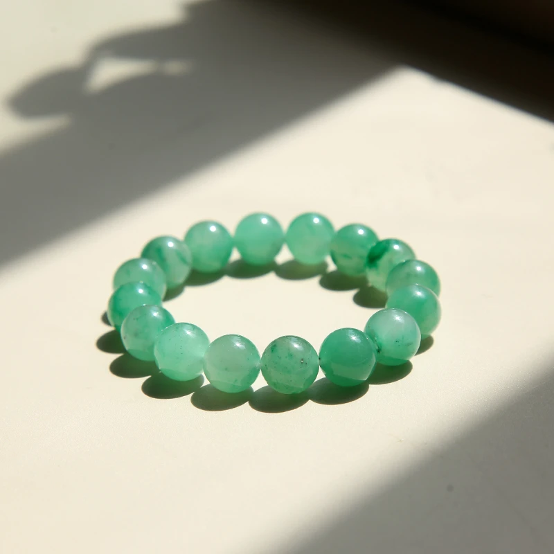 天然独龙玉非洲翠手串散珠男女款飘花翠多样性发货拍一发一