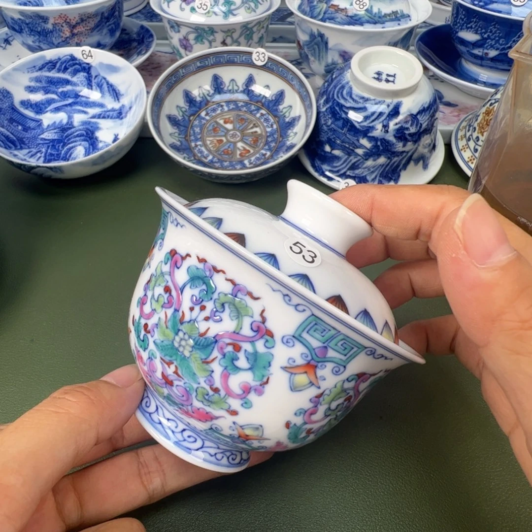 景德镇纯手工纯手绘茶具木木53