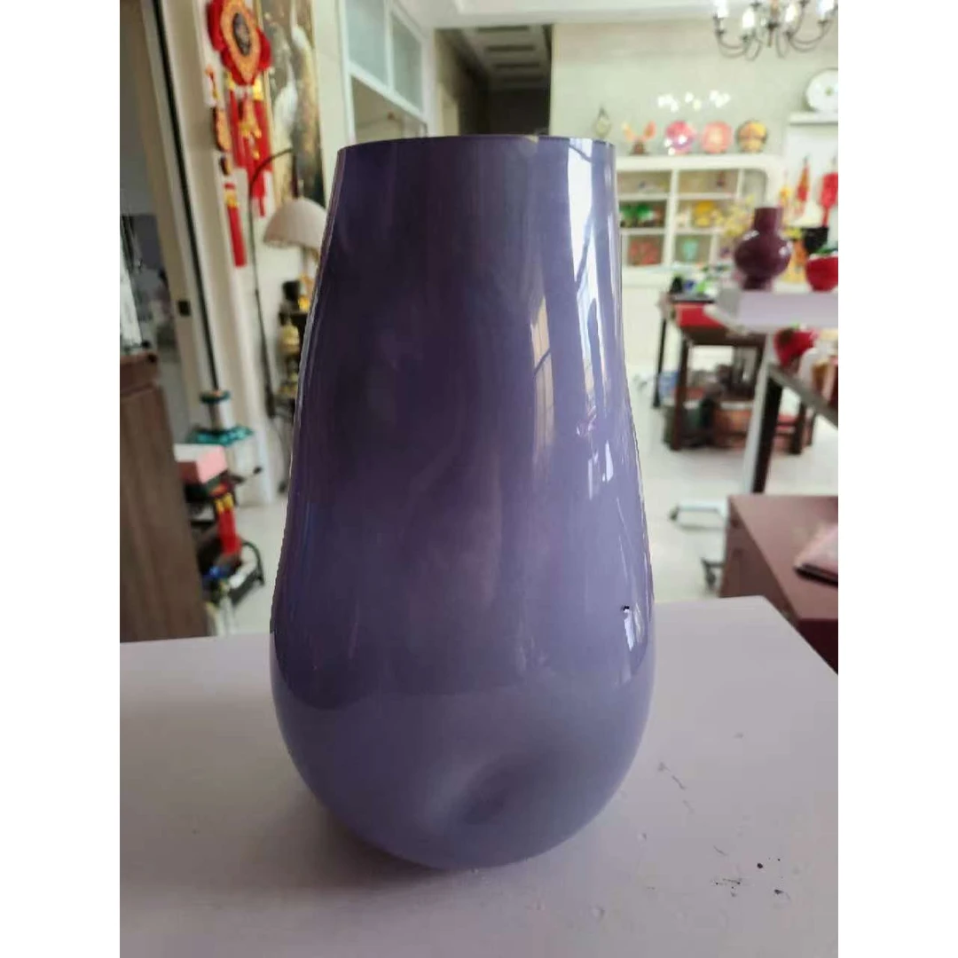 YY511紫色坑点轻奢琉璃花瓶j