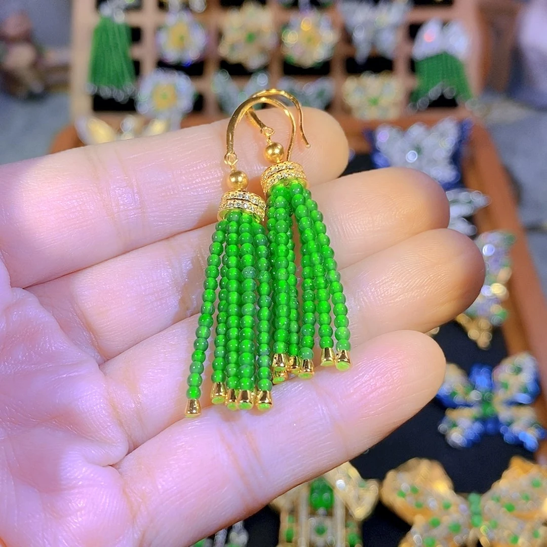 银S925镶嵌挂件翡翠