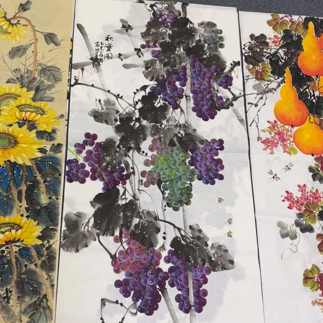 国画尺寸140✖️70四尺手绘画画