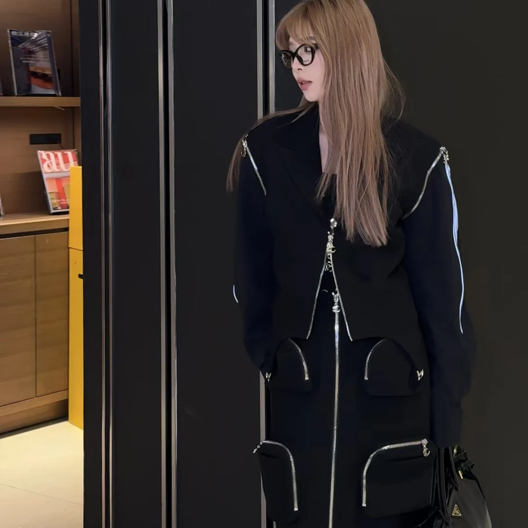 可拆卸袖小众外套