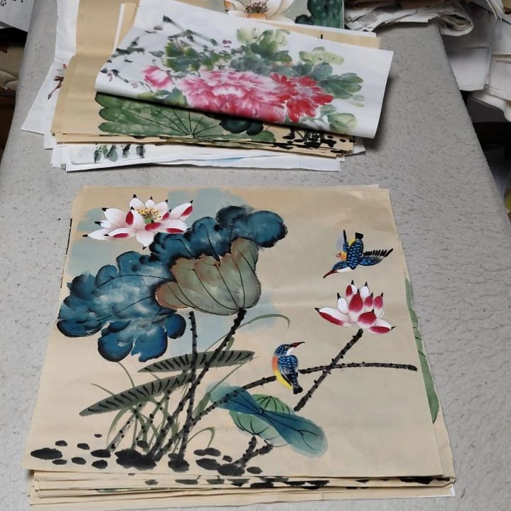 橙***天国画国画花鸟花鸟花鸟