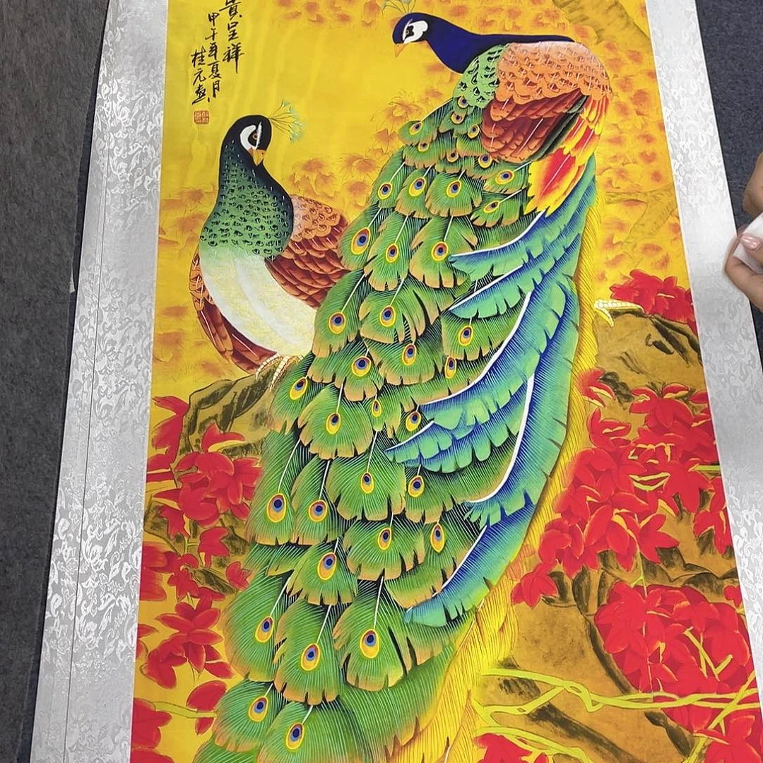 国画作品小姐姐放漏…