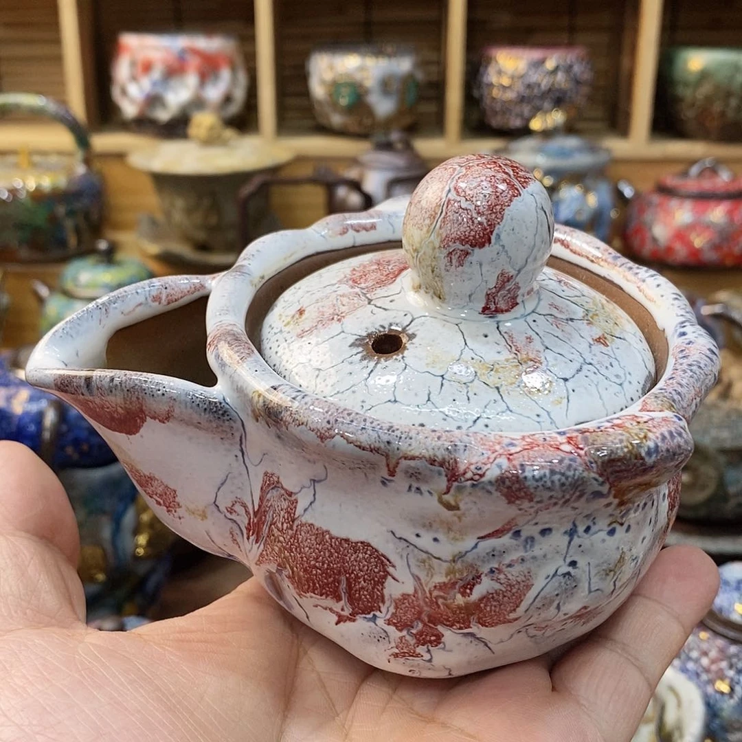 粗陶志野柴烧茶器