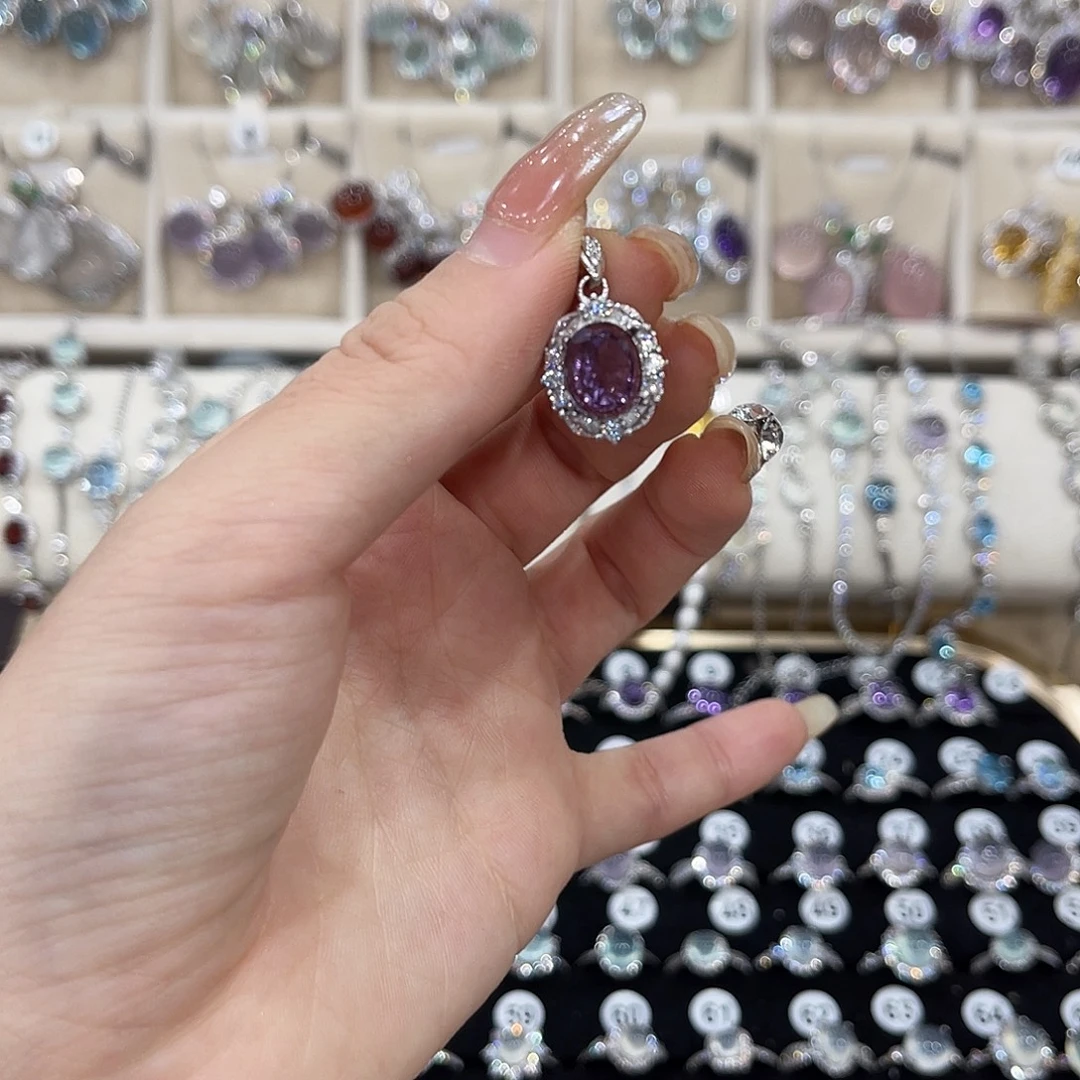 蛇纹石玉银S925镶嵌戒指