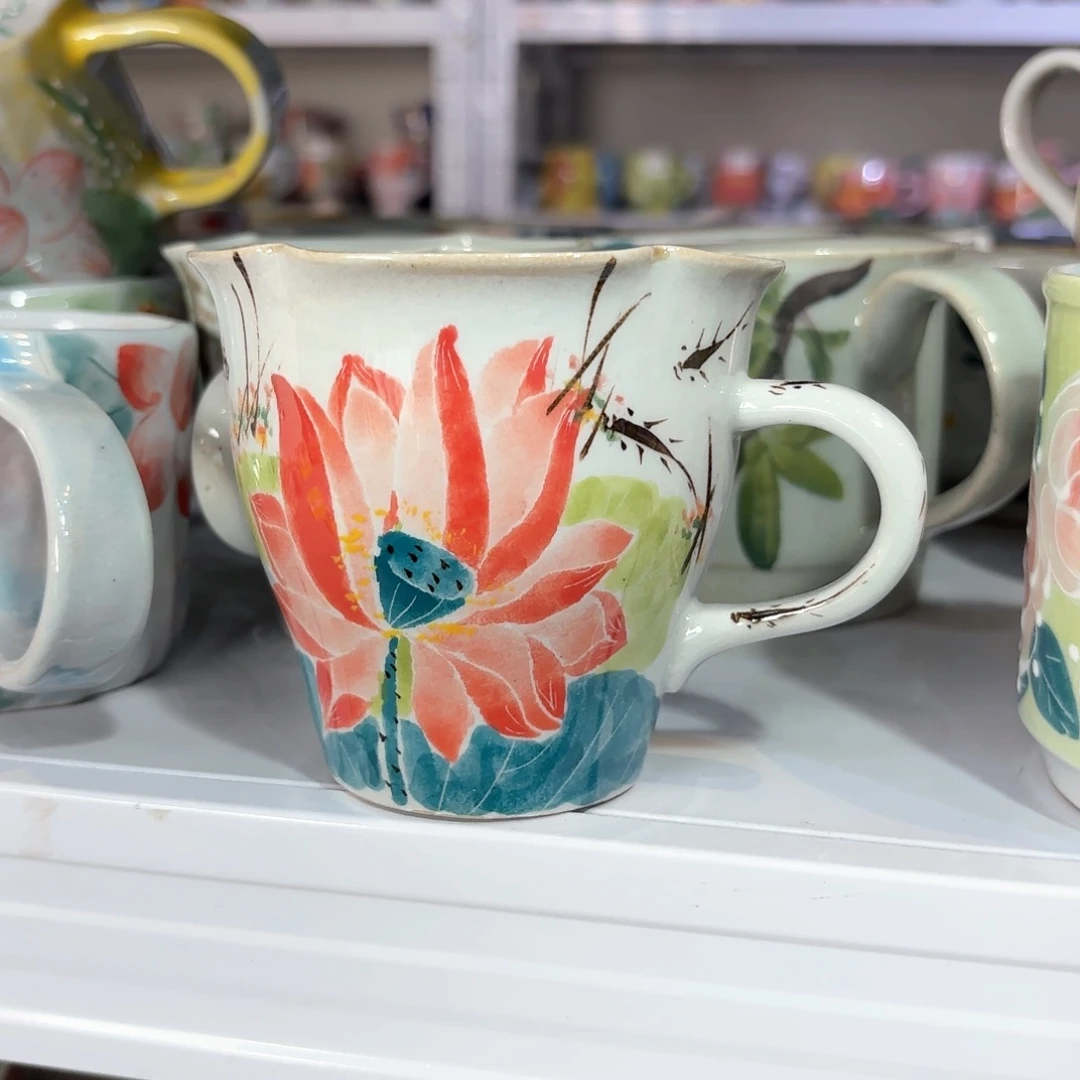 景德镇手绘高温釉下彩陶瓷茶具