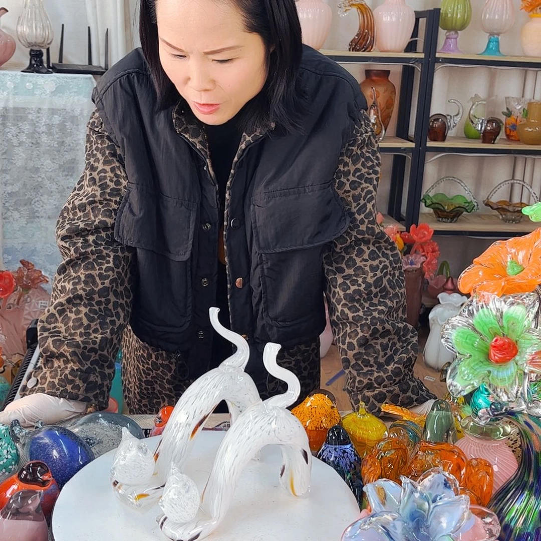 一对猫 家悦琉璃品福利