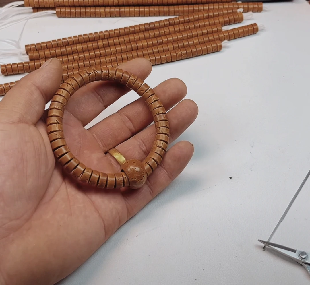 桃核核片9*4.5药片手串42颗