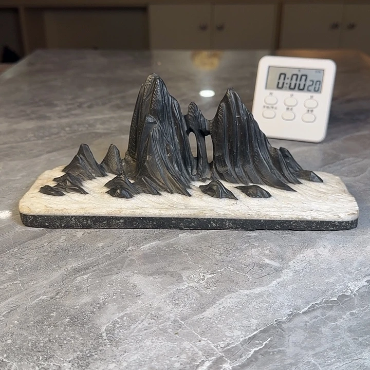 W***)奇石茶宠鱼缸文房摆件