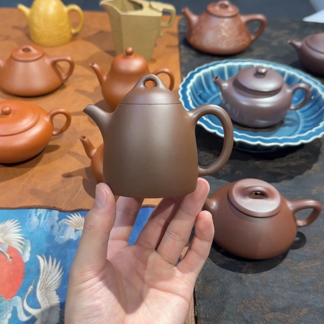 紫砂壶秦权 紫泥150cc