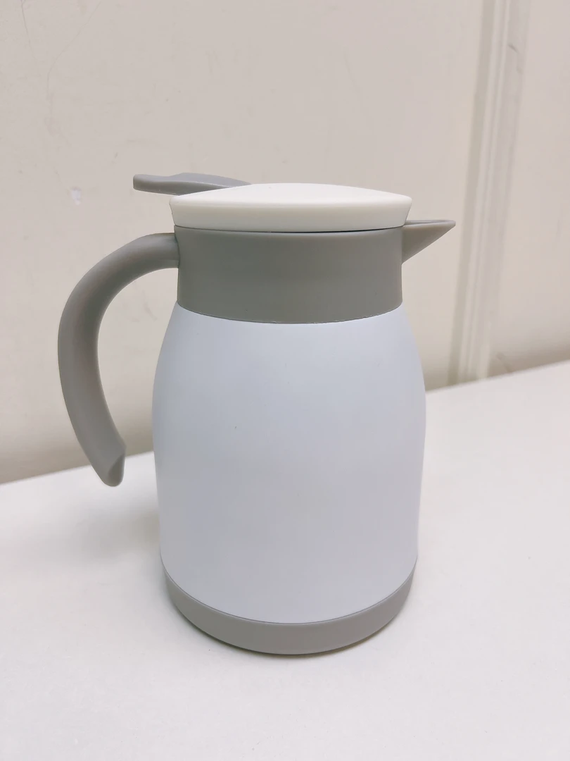 57209 TUM 白色304不锈钢700ML咖啡壶，热水壶，高度：15.5cm