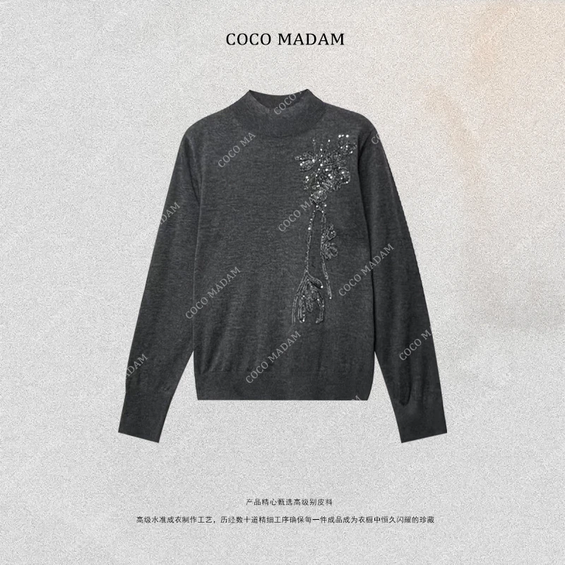 NIUNIU ·T-1505 薄款长袖毛针织衫秋冬女装