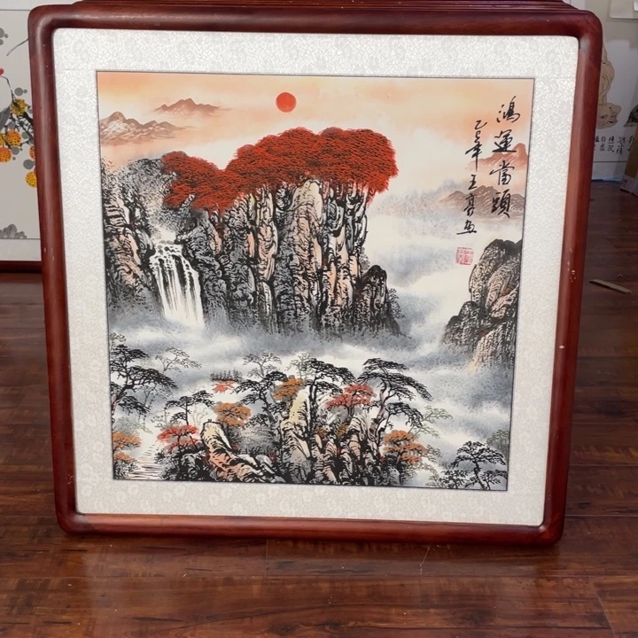 国画带框尺寸63*63厘米