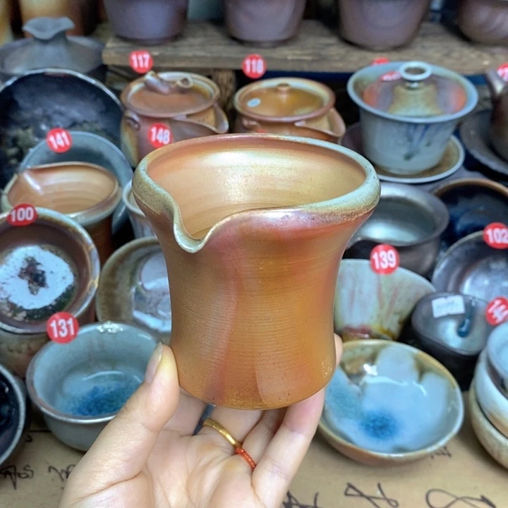 杯子精品柴烧手工茶器