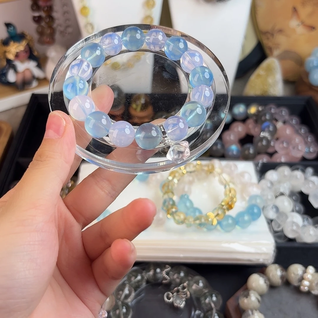 未镶嵌手链水晶蓝宝宝