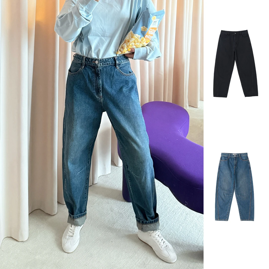 DUIDAO设计师品牌 茧型牛仔裤休闲百搭女 DSC买手店 DY5D07022