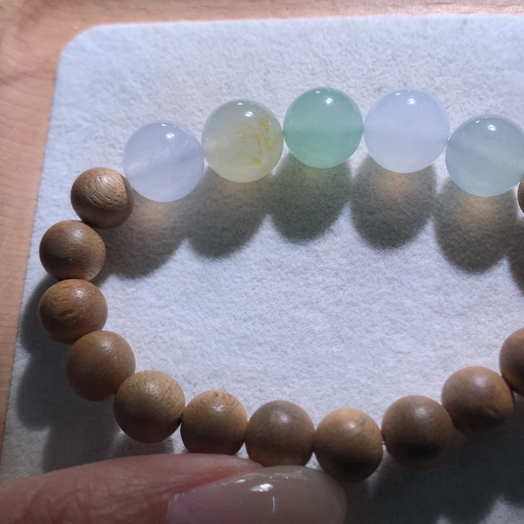 翡翠散珠特价五福卡10-11