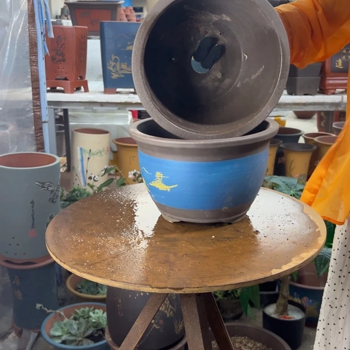 宜兴紫砂25+25蓝色