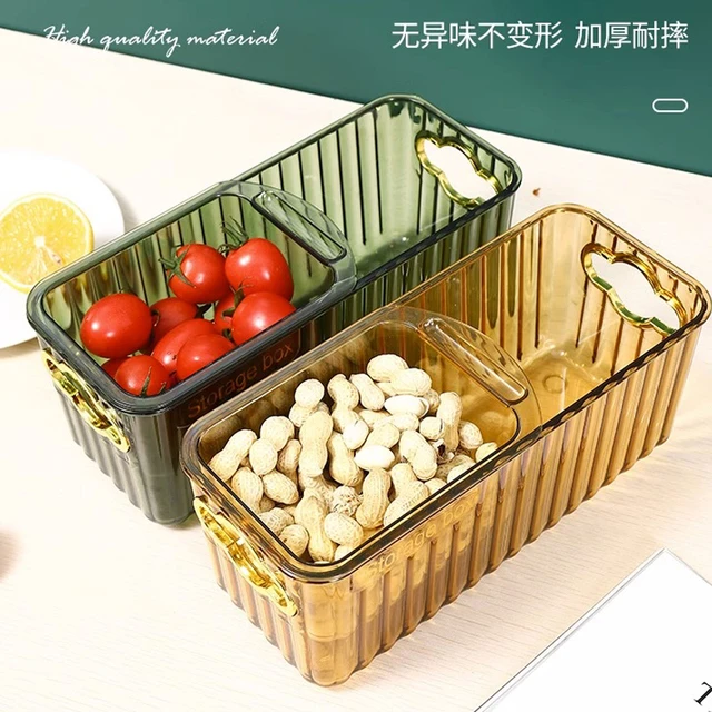 果盘懒人嗑瓜子收纳盒果篮双层沥水盘果盆家用客厅茶几零食干果盒