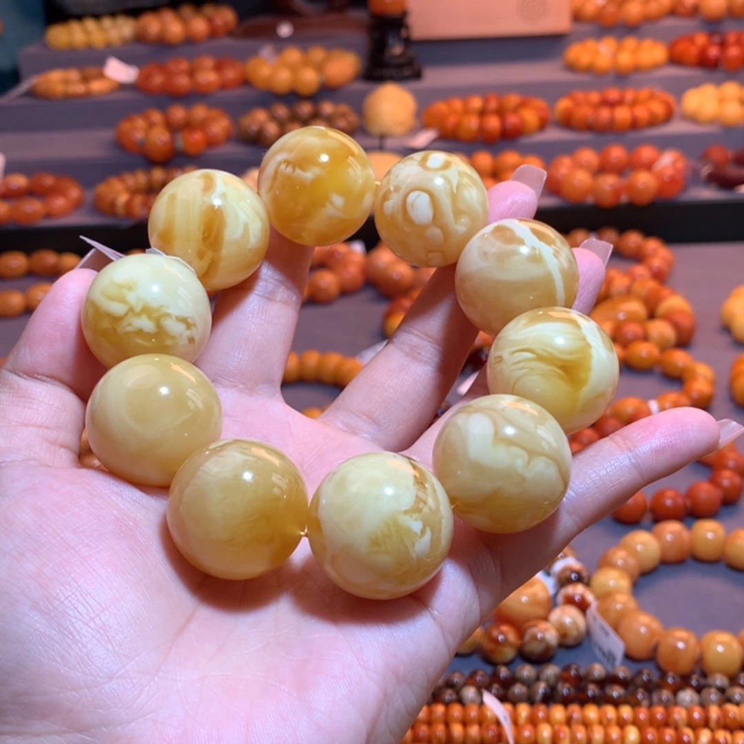 【闪购商品】手串蜜蜡未镶嵌刀*刀蜜蜡手串