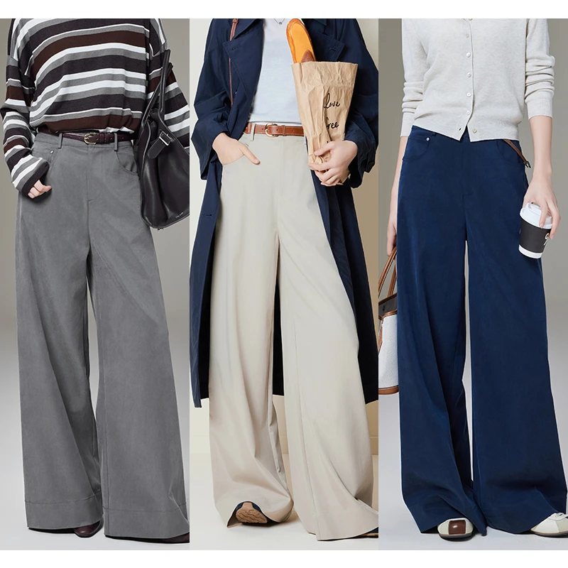 美洋MEIYANG 玄米休闲裤【欧若风】 莱赛尔混纺阔腿裤U【60系列】
