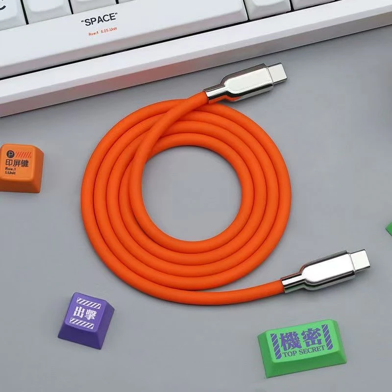 隐达擎PD240W液态硅胶PD数据线快充适用华为iQOOvivo小米苹果