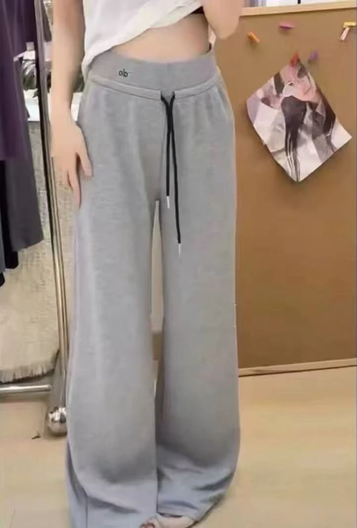 A家百搭休闲直筒裤女