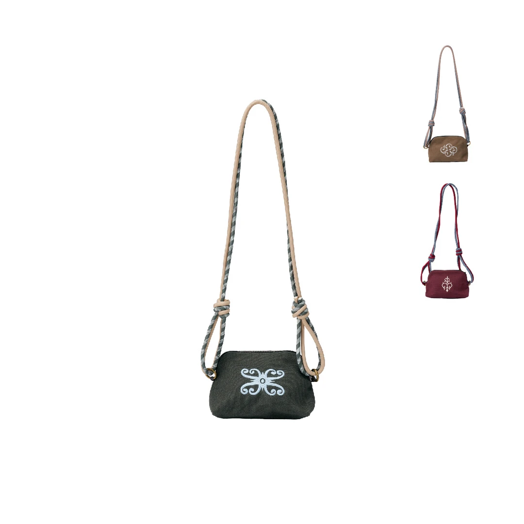 OohhyggeBrubee贝壳收纳包户外便携可调节双色肩带单肩斜挎小包