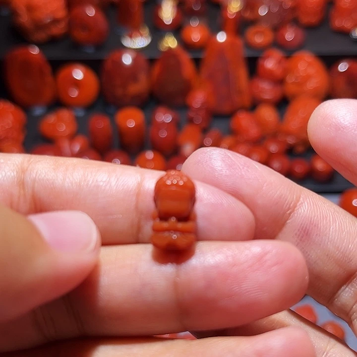 南红玛瑙未镶嵌配饰无相佛8mm