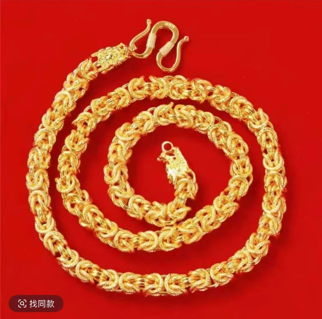 合金项链 合金项链2025款【龙骨项链磨砂款】男士 潮流  时尚