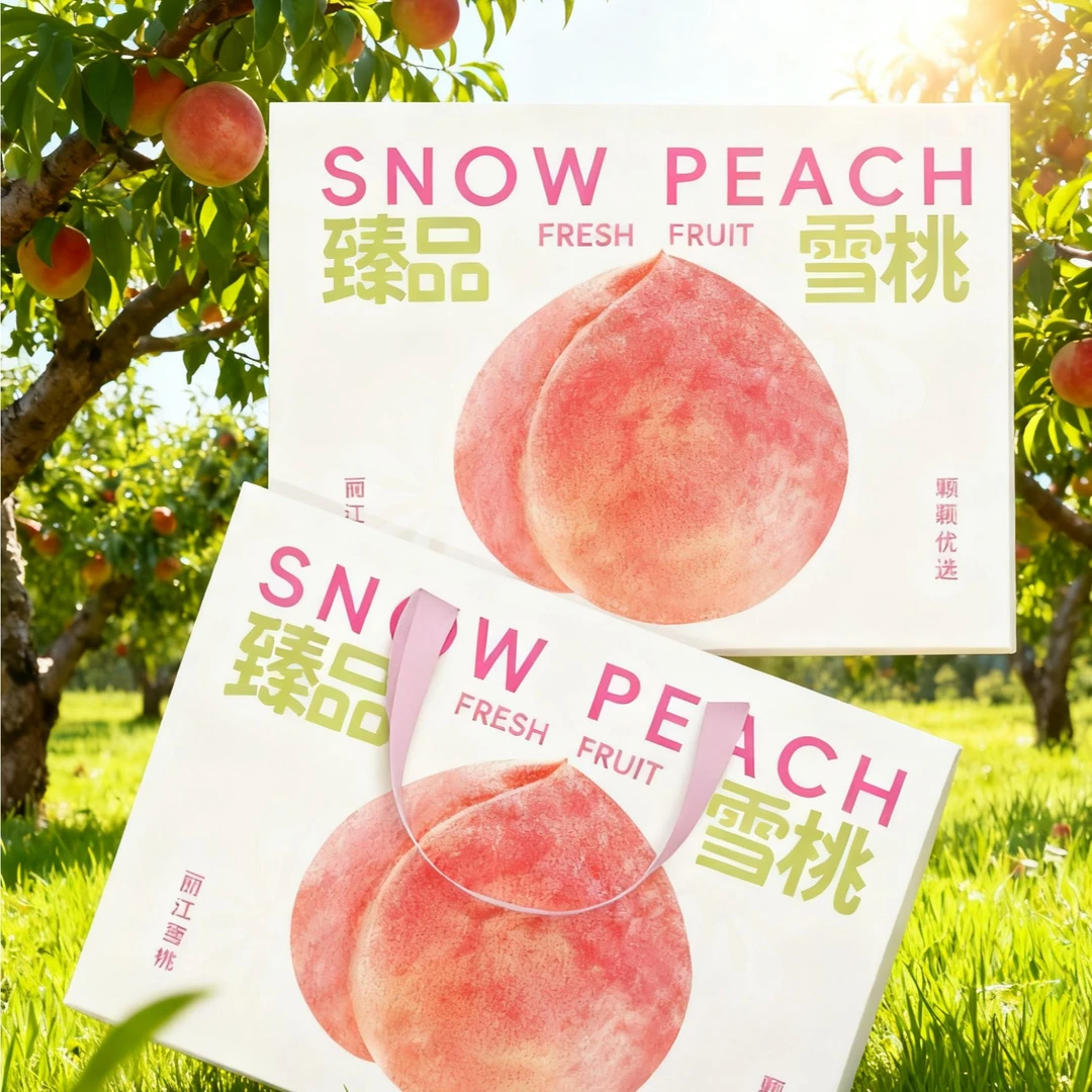 【精品礼盒装】李书记当季新鲜水果桃子毛脆桃丽江雪桃现摘发4-5斤