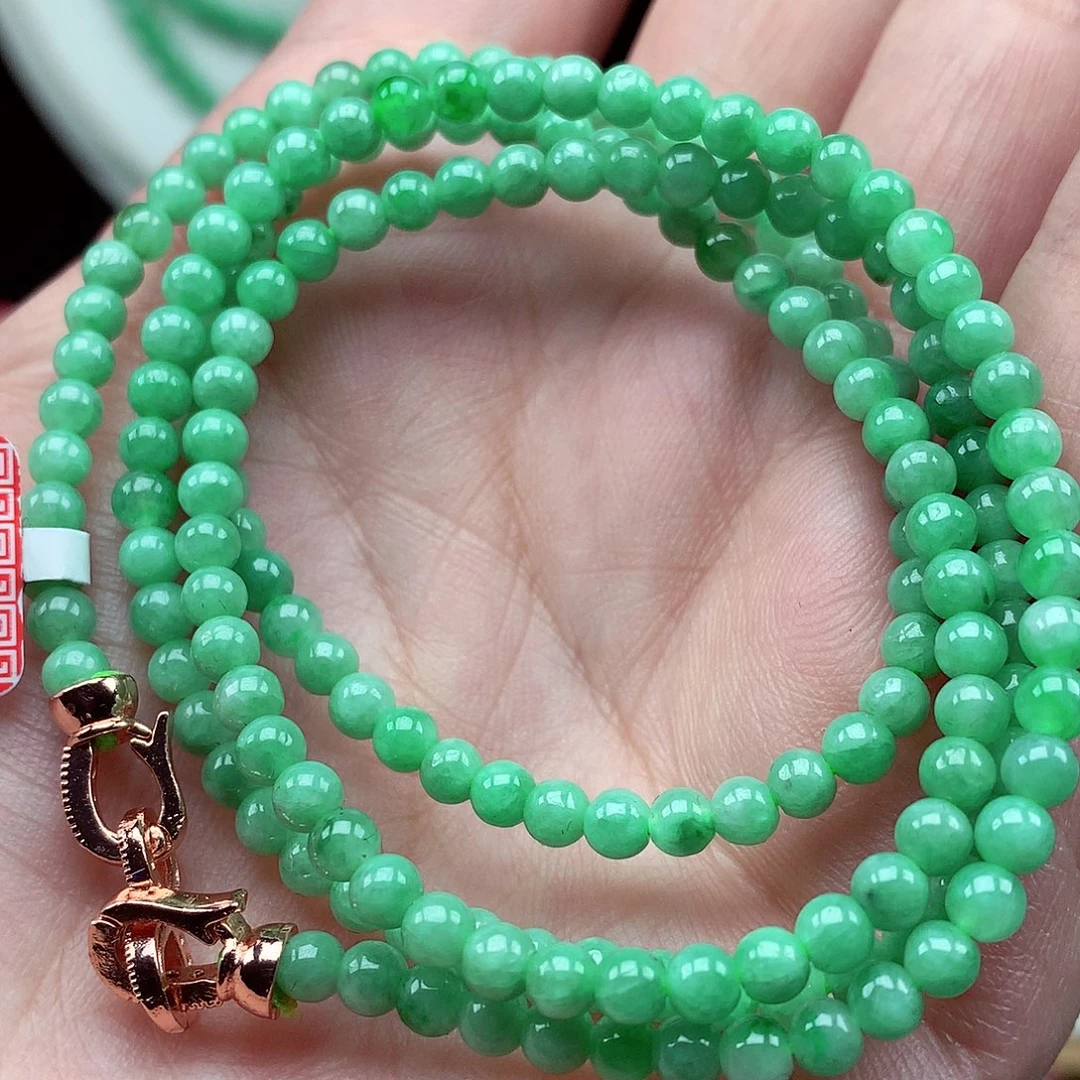 翡翠未镶嵌毛衣链