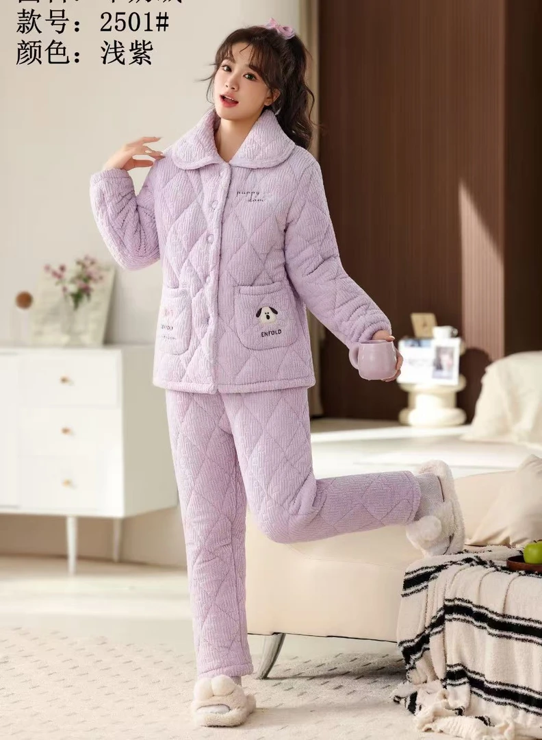 【牛牛】真心推荐 ~随便入 冬季高品加厚保暖睡衣