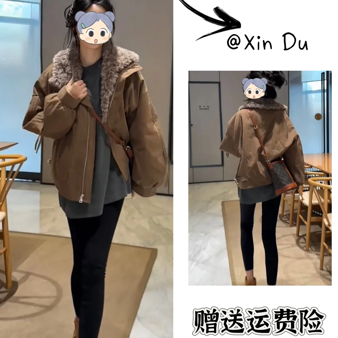 2025秋冬季新款时尚显瘦气质女士网红洋气外套百搭款D24810