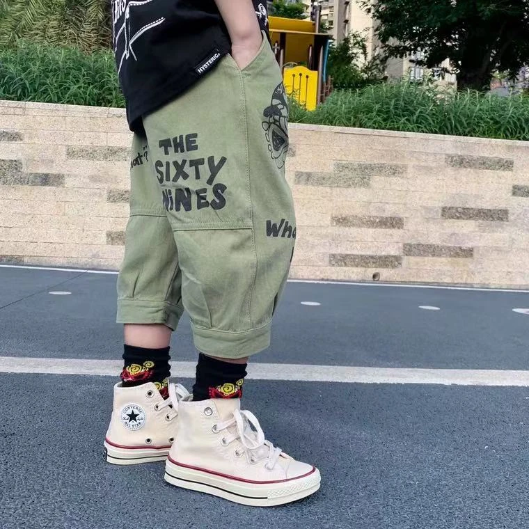 3007【朋克六分】儿童时尚百搭短裤