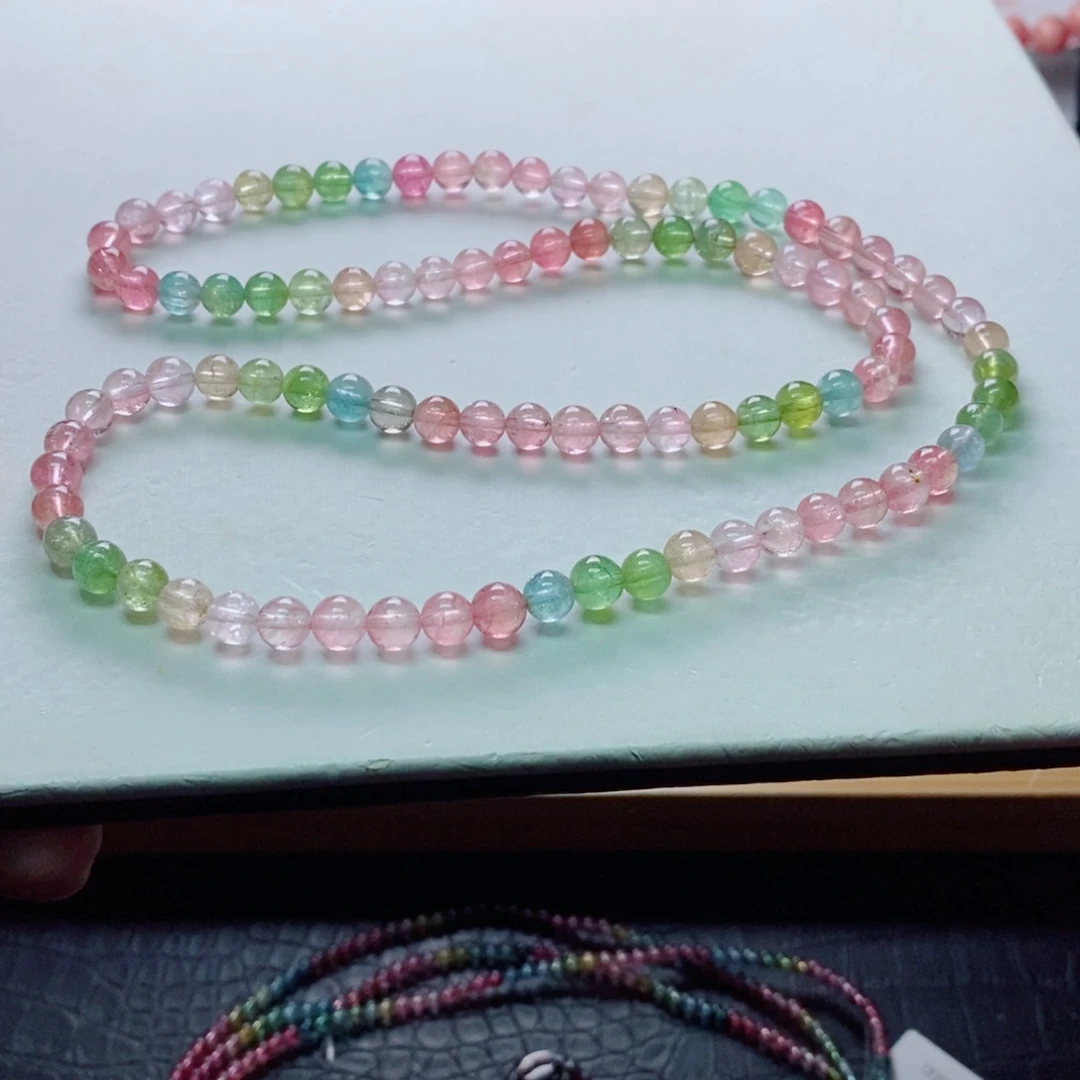 碧玺未镶嵌碧玺手链