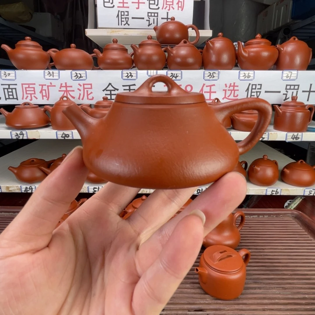 茶壶紫砂赵庄朱泥全手工100毫升