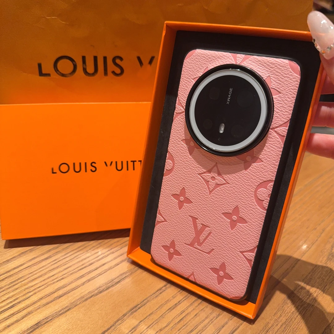 粉色华为mate60pro手机壳mate70创意老花适用p70P大牌小米15pro女