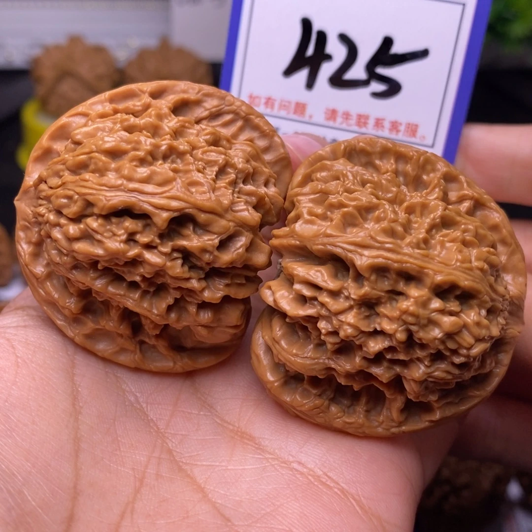 漁***夫文玩核桃把件47加南疆石425