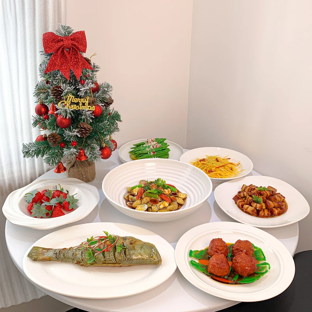 【聚宝套装】全家福盘子2-8口人全新餐具套餐-乔迁之喜