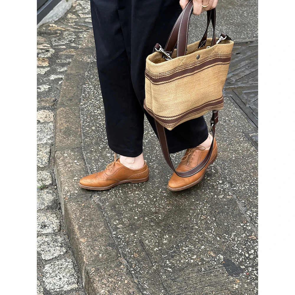 SHIIEELL 老钱风气质新款英伦风复古洋气品质休闲鞋W2309