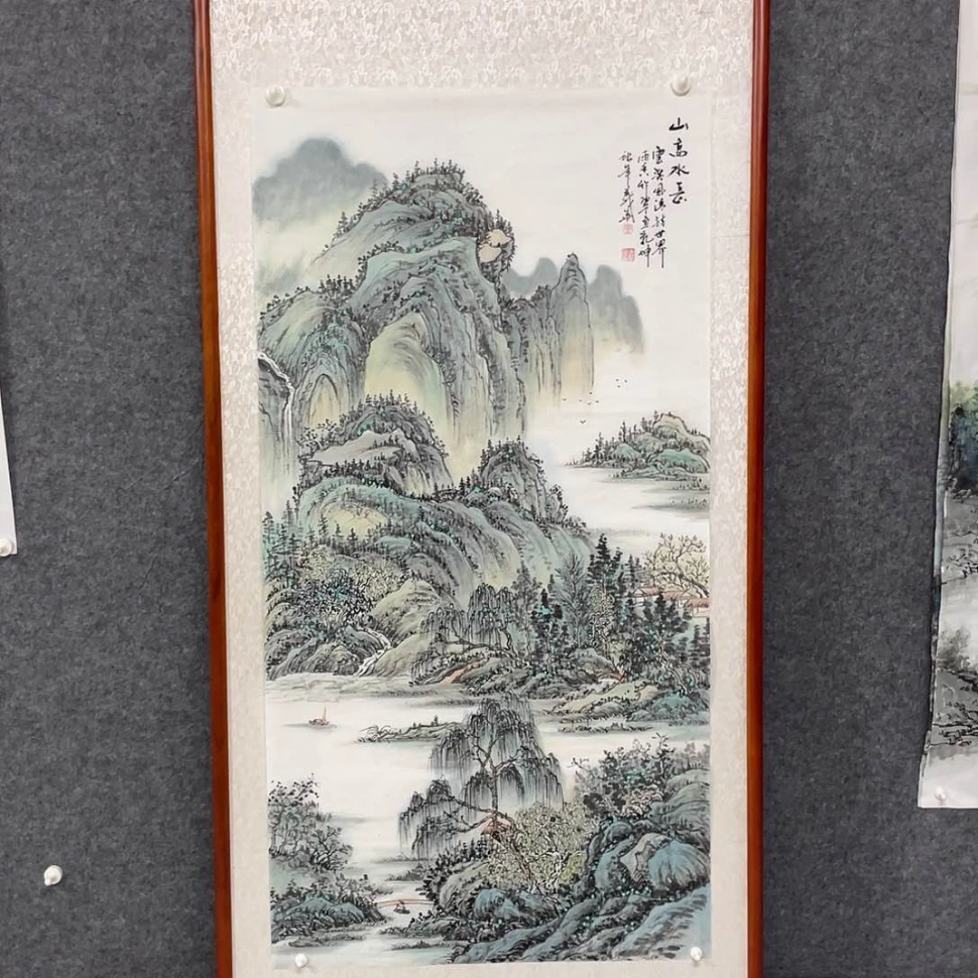 国画四尺138.69画芯 不带框 捡漏