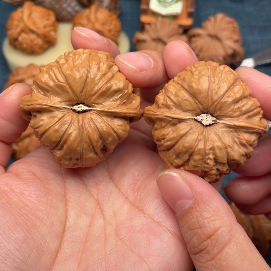 把件文玩核桃47毕业南瓜墩全品54克