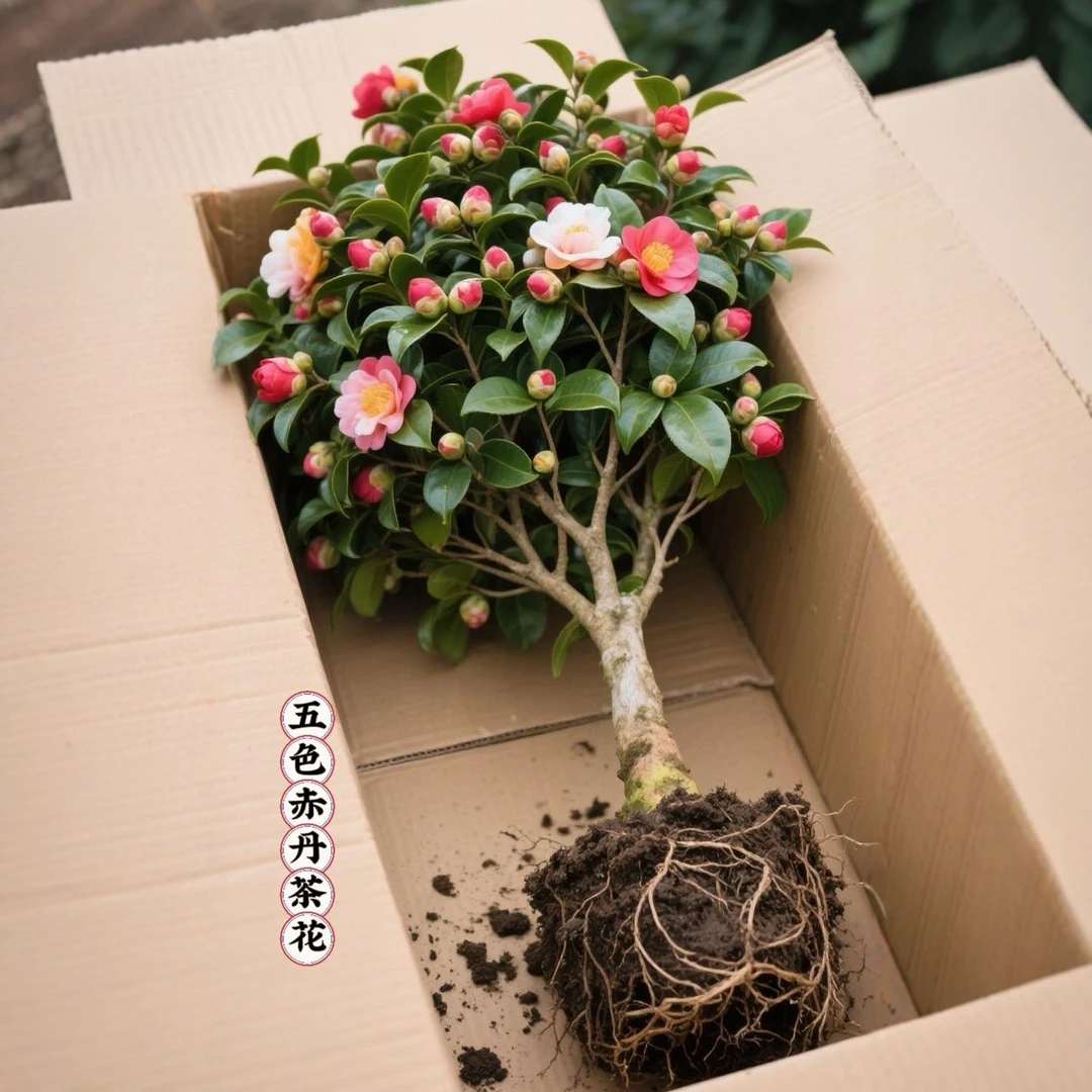 茶花树苗山茶花盆栽四季香妃赤丹室内花卉花苗阳台开花植物