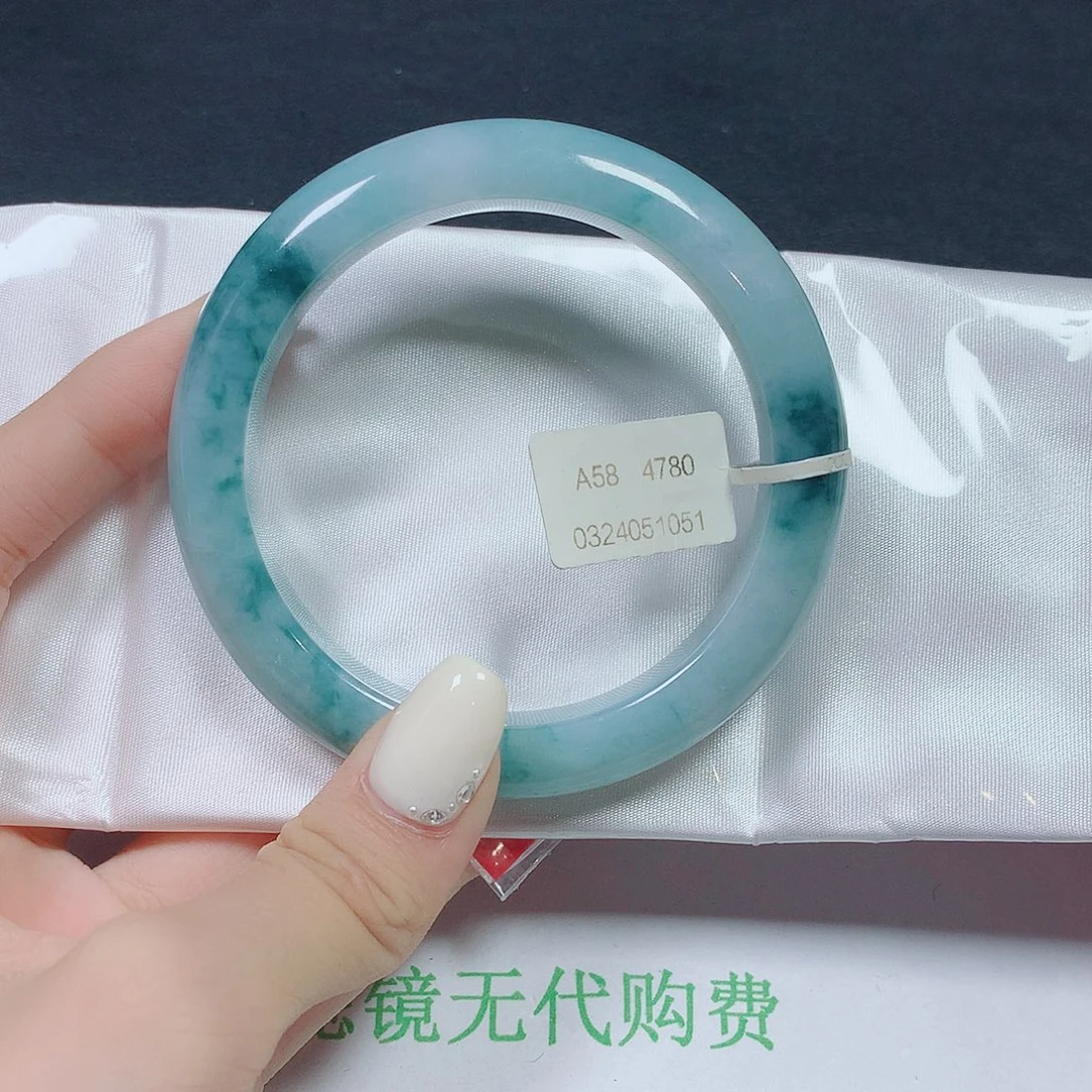 翡翠未镶嵌手镯翡翠手镯58