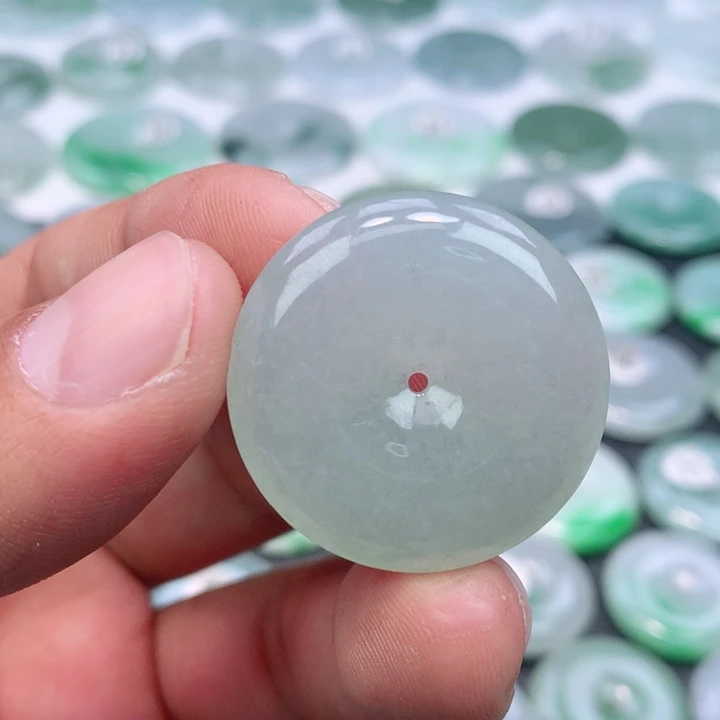 翡翠未镶嵌颈饰缅甸天然A货翡翠29.6-6.4