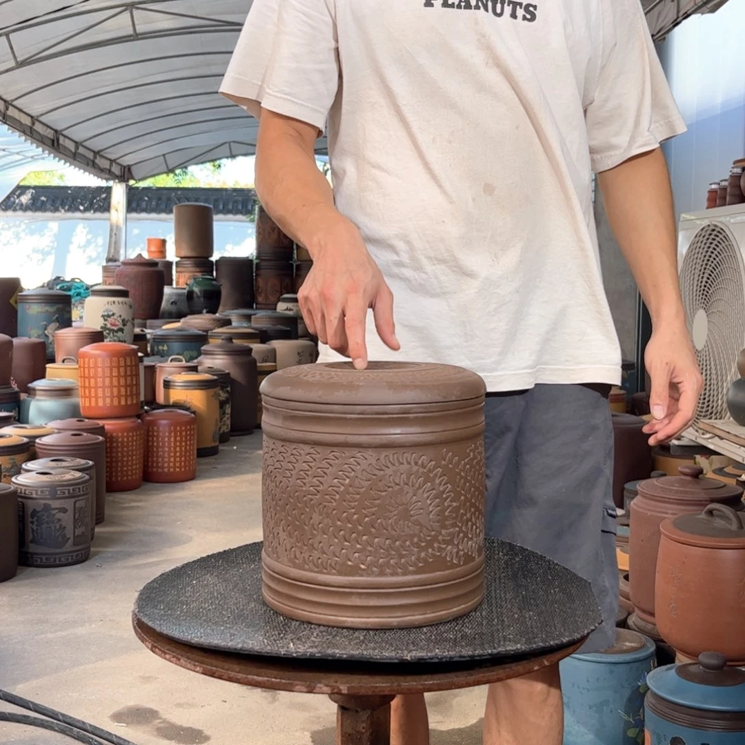 紫砂茶叶罐8 饼茶叶罐