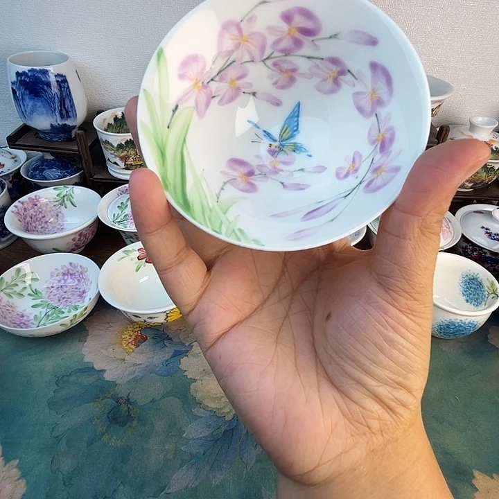 忠意堂釉下彩蝶恋花