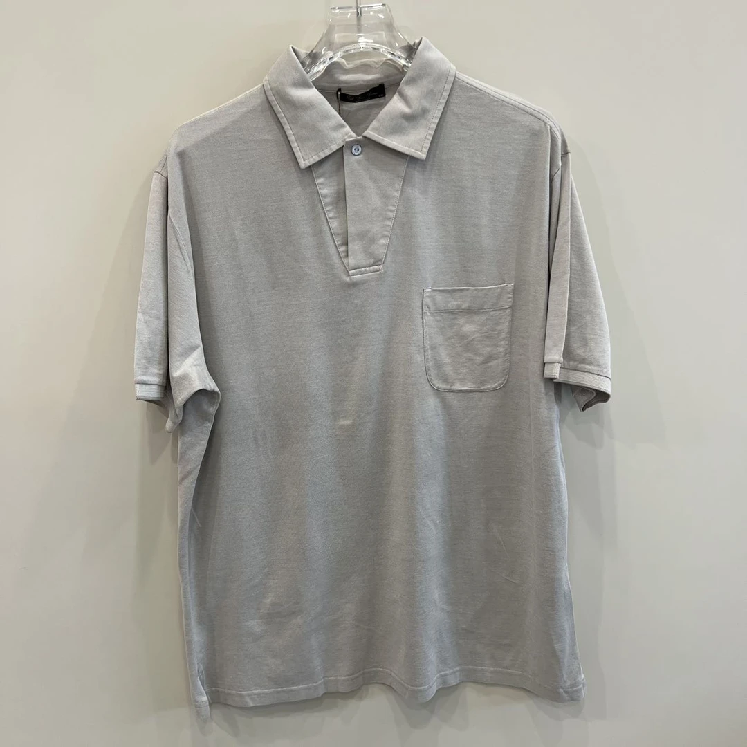 全新未使用  Loro Piana米白色Polo衫短袖 XXL码  BB00853